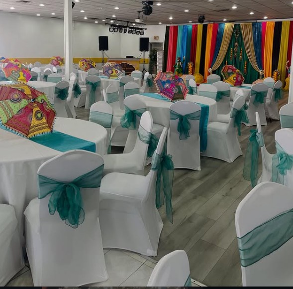 Banquet hall catering setup by Tandoor House Restaurant Winnipeg